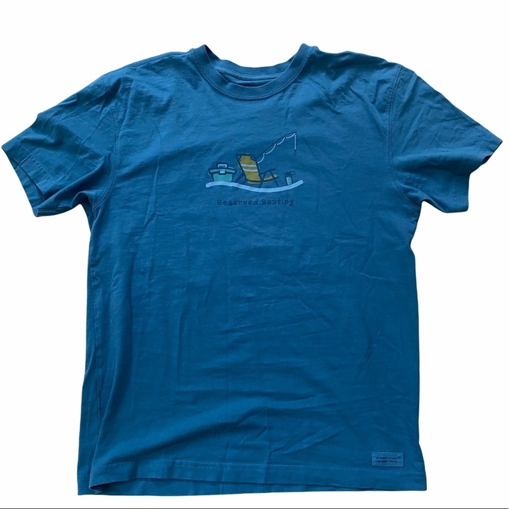 Life is good‎ reserved seating beach fishing t shirt